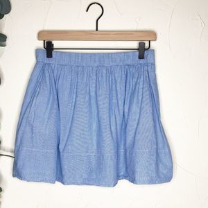 GAP | Pull On Mini Skirt Blue Stripe Pockets - Small n